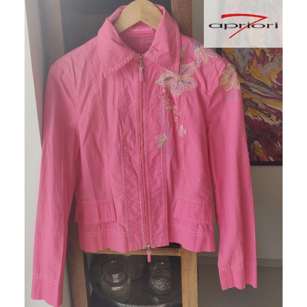 Apriori (Germany) Pink Jacket / Embrodered / Light Cotton - Picture 5 of 14